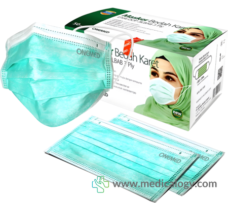 beli Masker Medis Hijab OneMed box 50pcs