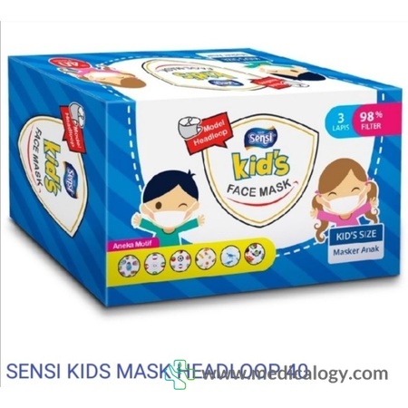 harga Masker Sensi Anak Headloop 40 pcs/box