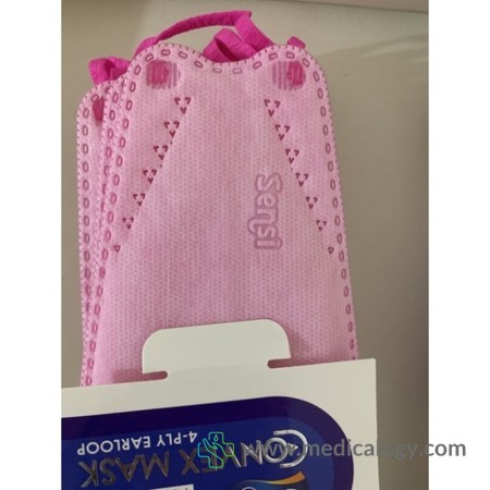 harga Masker Sensi Convex 4 Ply Ecer Satuan Warna Pink