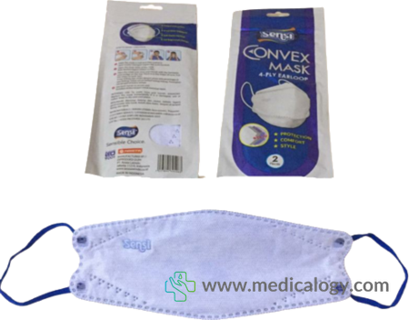 harga Masker Sensi Convex Warna Biru isi 2 pcs