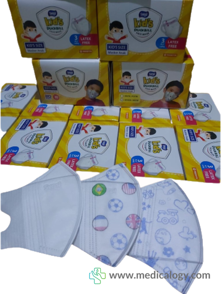 jual Masker Sensi Duckbill anak isi 40 pcs Motif