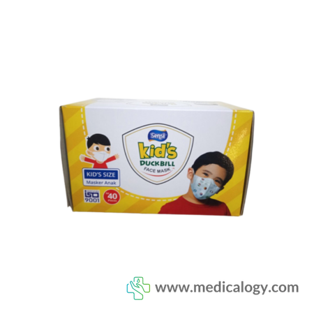 harga Masker Sensi Duckbill anak isi 40 pcs Putih