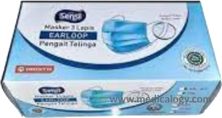 beli Masker Sensi Earloop Per Box isi 40 Lembar