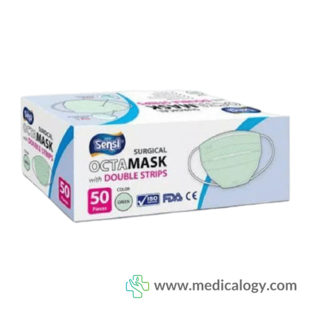 harga Masker Sensi Octa Mask Double Strips Anti Pengap isi 50 pcs