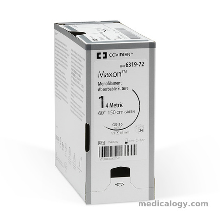 harga Maxon 1 Hijau 150 cm Taper Point 1/2 Circle Looped 40 mm