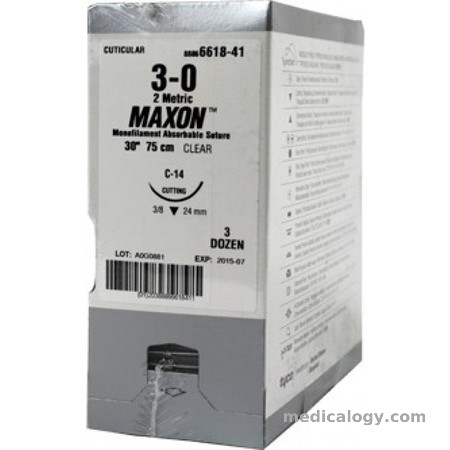harga Maxon 3-0 Clear 75 cm Reverse Cutting 3/8 Circle 24 mm (Kulit)