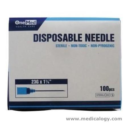 harga Needle OneMed 23G x 1 1/4inch Disposable