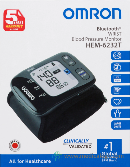 beli Omron HEM 6232T Tensimeter Pergelangan Tangan Premium Wrist HEM 6232