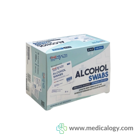 harga Onehealth Alcohol Swab 2 Ply Kapas Alkohol Swab isi 100  