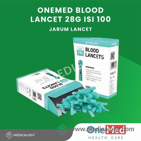 harga Onemed Blood Lancet 28G isi 100 pcs Alat Cek Darah