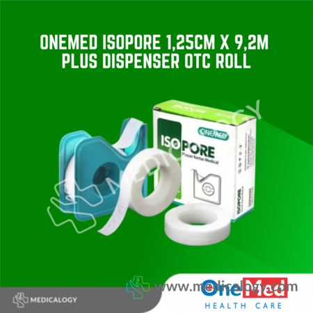 harga ONEMED Isopore 1,25cm x 9,2m Plus Dispenser OTC Roll