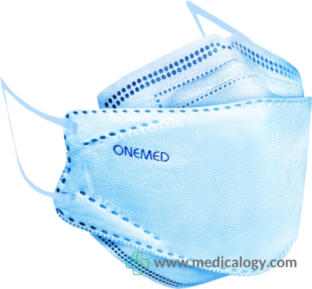 jual Onemed Masker Medis UFO Ecer warna Biru