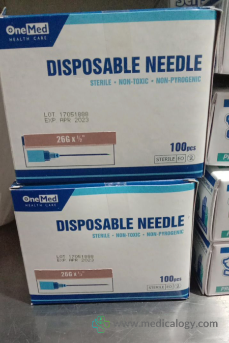 harga OneMed Needle 26G per Box isi 100 pcs