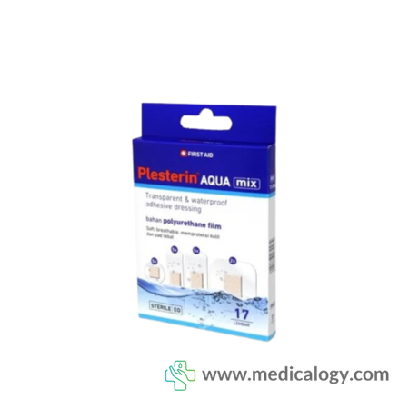 harga ONEMED Plesterin Transparan Aqua MIX Steril Box Isi 17 Pcs