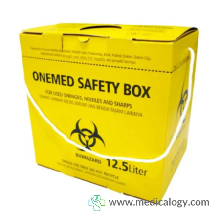 harga Onemed Safety Box Tempat Sampah Medis 12,5 Liter