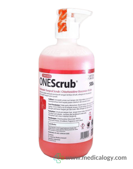 jual OneScrub OneMed 4% Hand Scrubs + Dispenser 500 ml