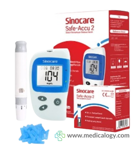 harga Paket Set Alat Cek Gula Darah Sinocare Safe Accu-2