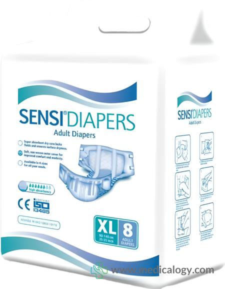 Jual Pampers Dewasa Sensi Size XL per pack isi 8 Murah