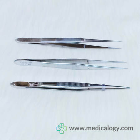 harga Pinset Mata Lurus 11,5cm/Pinset Iris Forcep Straight 11,5cm Stainless