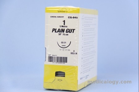 harga Plain Gut 1 Plain 75 cm Taper Point 1/2 Circle 40 mm (Fascia/Otot/Obgyn)