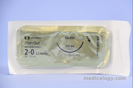 harga Plain Gut 2-0 Plain 75 cm Taper Point 1/2 Circle 40 mm (Fascia/Otot/Obgyn)