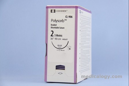 harga Polysorb 2 Violet 90 cm Taper Point 1/2 Circle 40 mm (Subkutan/Fascia/Otot/Uterus)