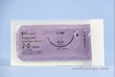 harga Polysorb 2 Violet 90 cm Taper Point 1/2 Circle 48 mm (Fascia/Otot/Uterus)