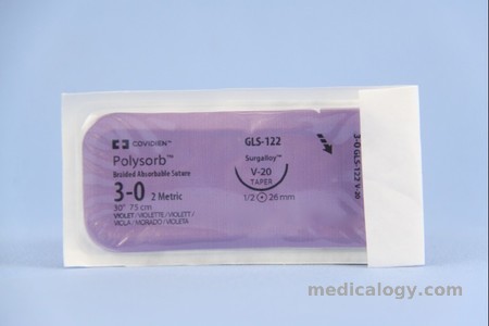 harga Polysorb 3 - 0 Violet 75 cm Taper Point 1/2 Circle 26 mm (Subkutan/Usus)