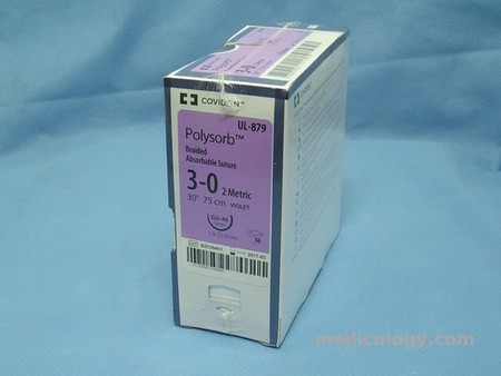 harga Polysorb 3 - 0 Violet 75 cm Taper Point 1/2 Circle 30 mm (Subkutan)