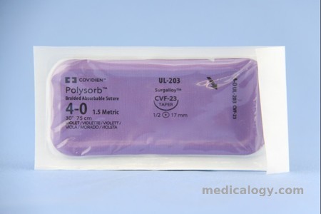 harga Polysorb 4-0 Violet 75 cm Taper Point 1/2 Circle 17 mm (Urologi/Subkutan)
