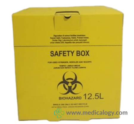 jual PROMO Tempat Sampah Medis Safety Box 12,5 Liter Biohazard Container