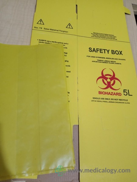 harga Safety Box 5 Liter With Plastic Inner Box Tempat Sampah Medis