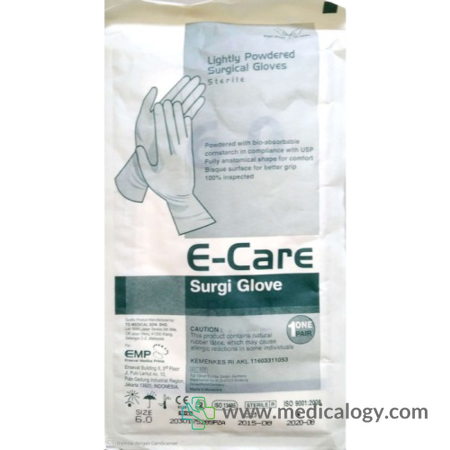 harga Sarung Tangan Steril Powder Free E - Care Surgi Glove 6.0 E-Care