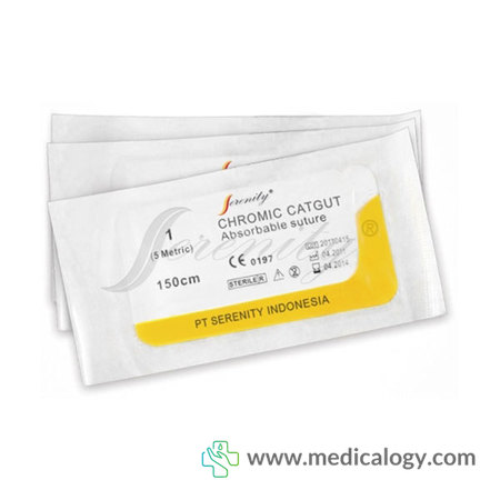 harga SERENITY Benang Catgut Chromic 1/0 without Needle 12ea