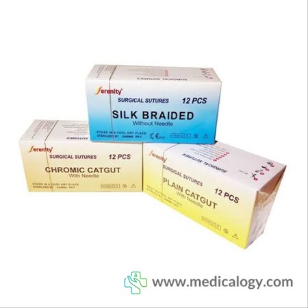 harga SERENITY Benang Catgut Chromic 3/0 with Needle 12ea