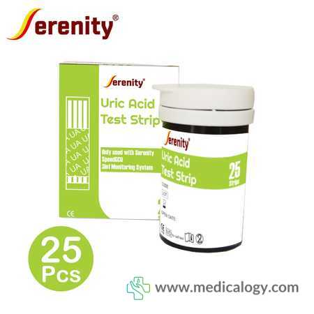 harga SERENITY Blood Uric Acid Test Strip ( 2 tube x 25"S) 50"S