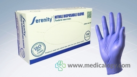 harga SERENITY Nitrile Examination Gloves M