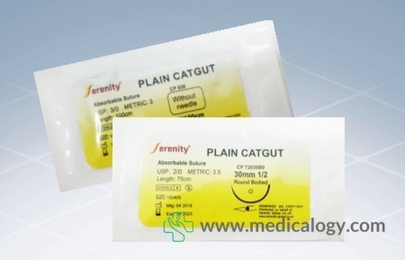 harga SERENITY Plain Catgut tanpa Needle 2/0