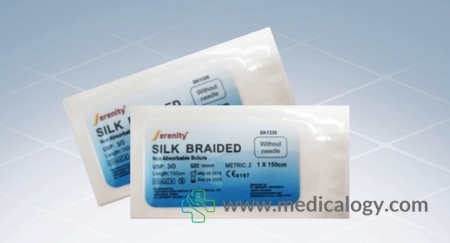 harga SERENITY  SILK Braided Surgical Sutures 2/0