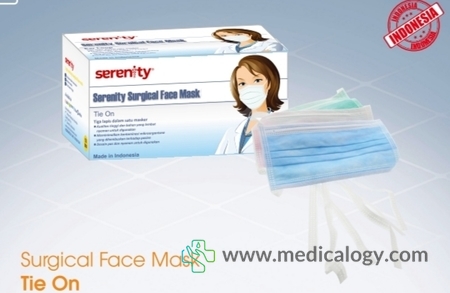 harga SERENITY Surgical Face Mask ( Box Of 50 ) Tie On 