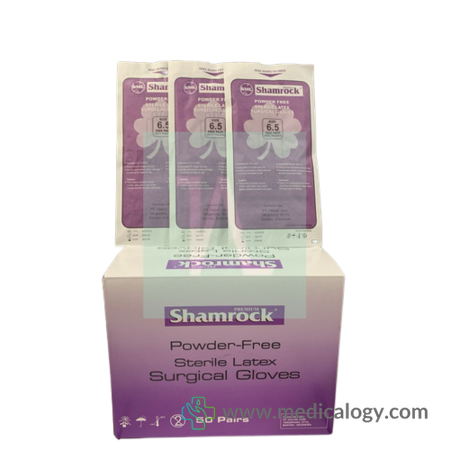 harga Shamrock Sarung Tangan Steril Powder Free size 6.5 per Box isi 50