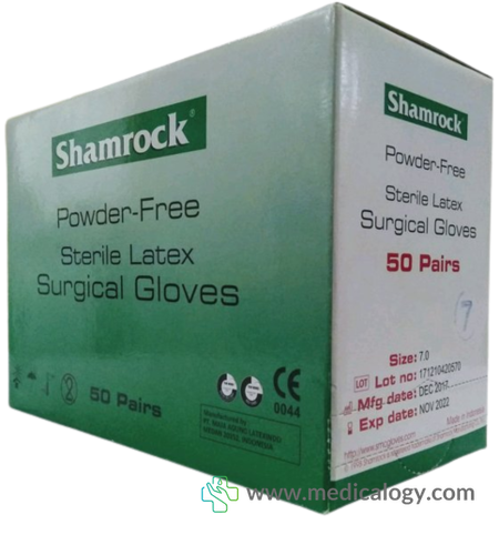 harga Shamrock Sarung Tangan Steril Powder Free size 7.0 per Box isi 50