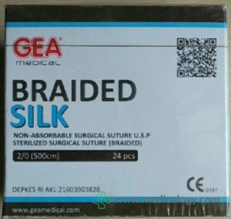 harga Silk Braided 2/0 GEA USP 2/0 GEA Ecer per/pcs