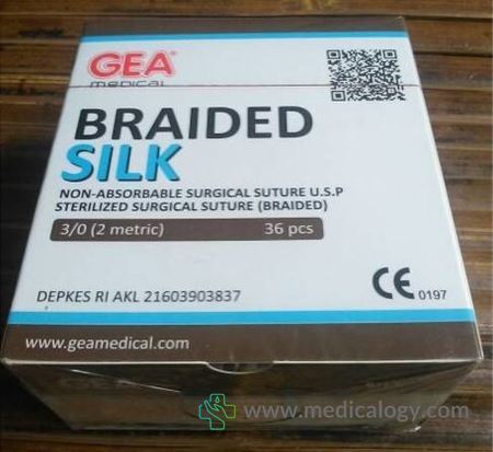 harga Silk Braided USP 3/0 GEA Ecer per/pcs