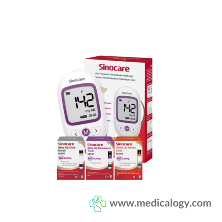 harga Sinocare M101 Alat Cek Darah 3 in 1 Tanpa Repot Koding