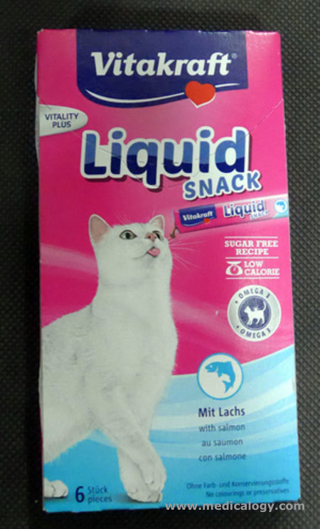 Jual Snack Kucing Vitakraft Liquid Snack Mit Lachs 6 stick 