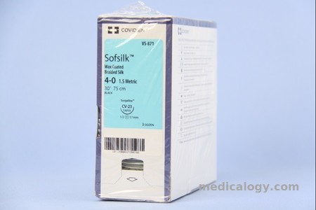 harga Sofsilk 4-0 Hitam 75 m Taper Point 1/2 Circle 17 mm (Cardiovascular/Usus)