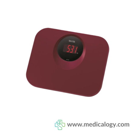 harga Tanita HD-394 Wine Red Lightweight Plastic Digital Scale LED Display
