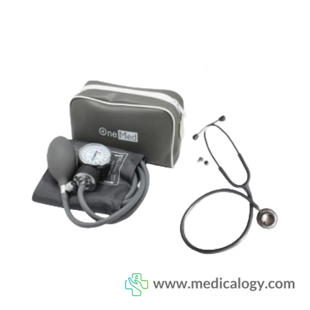 beli Tensimeter Aneroid 200 Manual Jarum + Stetoskop Warna Abu2 Onemed
