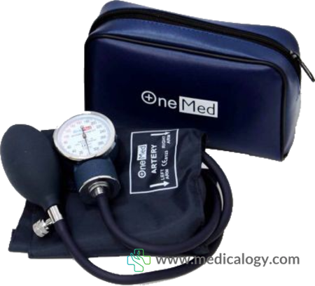 jual Tensimeter Aneroid 200 Manual Jarum + Stetoskop Warna Biru Navy Onemed